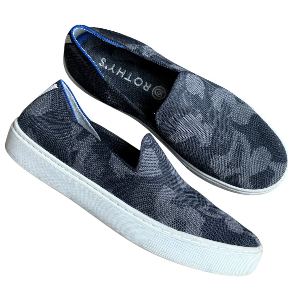 Rothy’s The Original slip on size 7 camo gray shoes